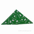 Scarf with Fashionable Printing and Triangle Shape, Made of Polyester Poplin Fabric